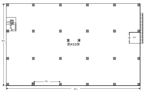 二本木倉庫2階平面図