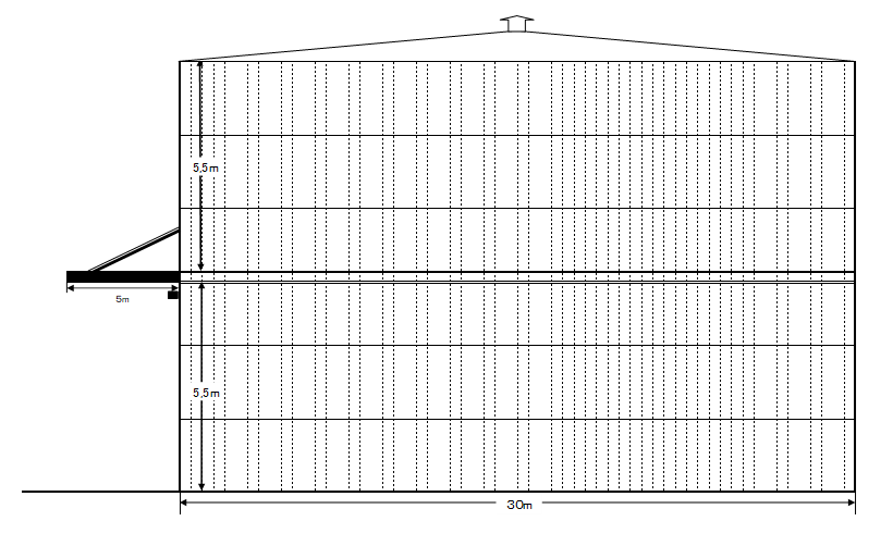 二本木倉庫立面図